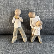 2x Willow Tree Figures Heart